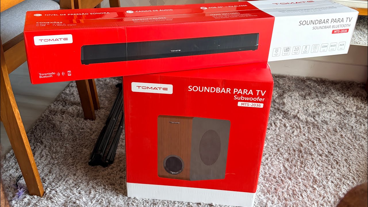 Sound Bar Tomate MTS-2036 + Oled Samsung S90F