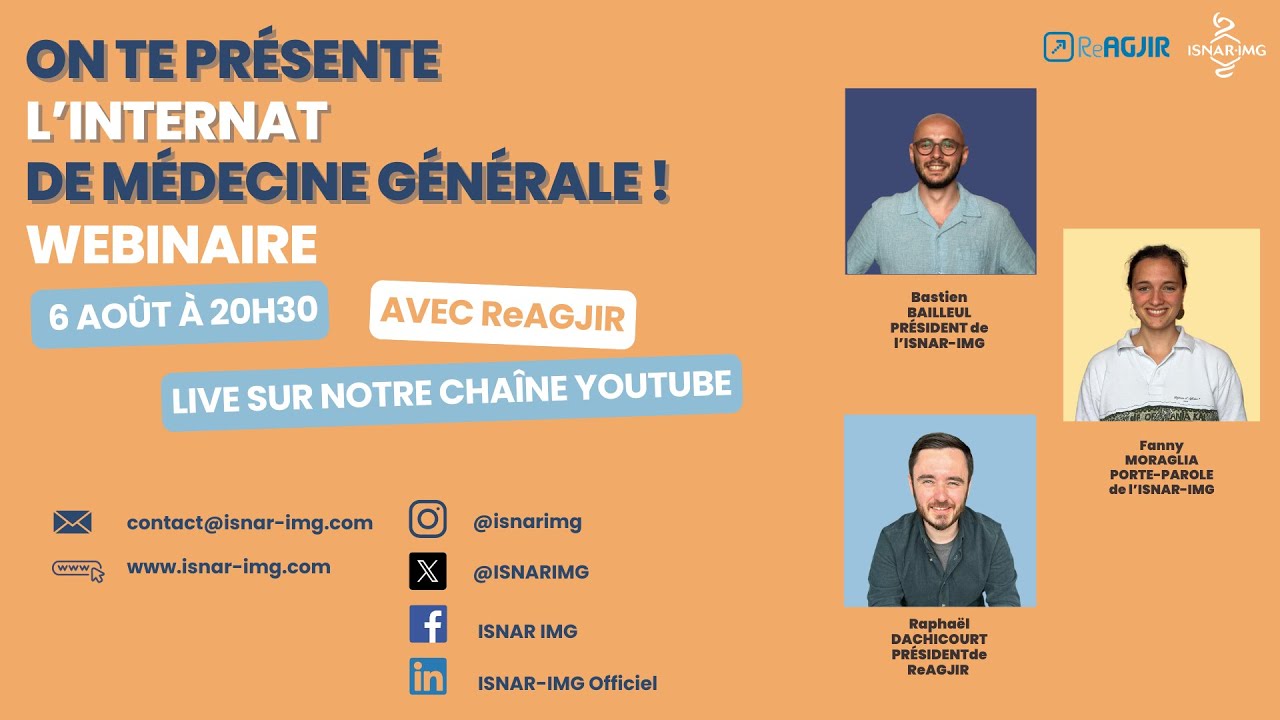 WebISNAR - Présentation de l'internat de Médecine Générale 2024