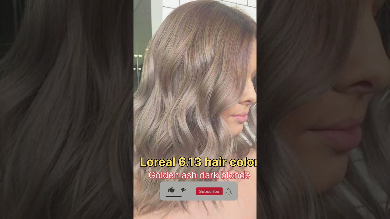 Loreal 6.13 hair color | golden ash dark blonde #shorts #haircolor #bipasha #6.13