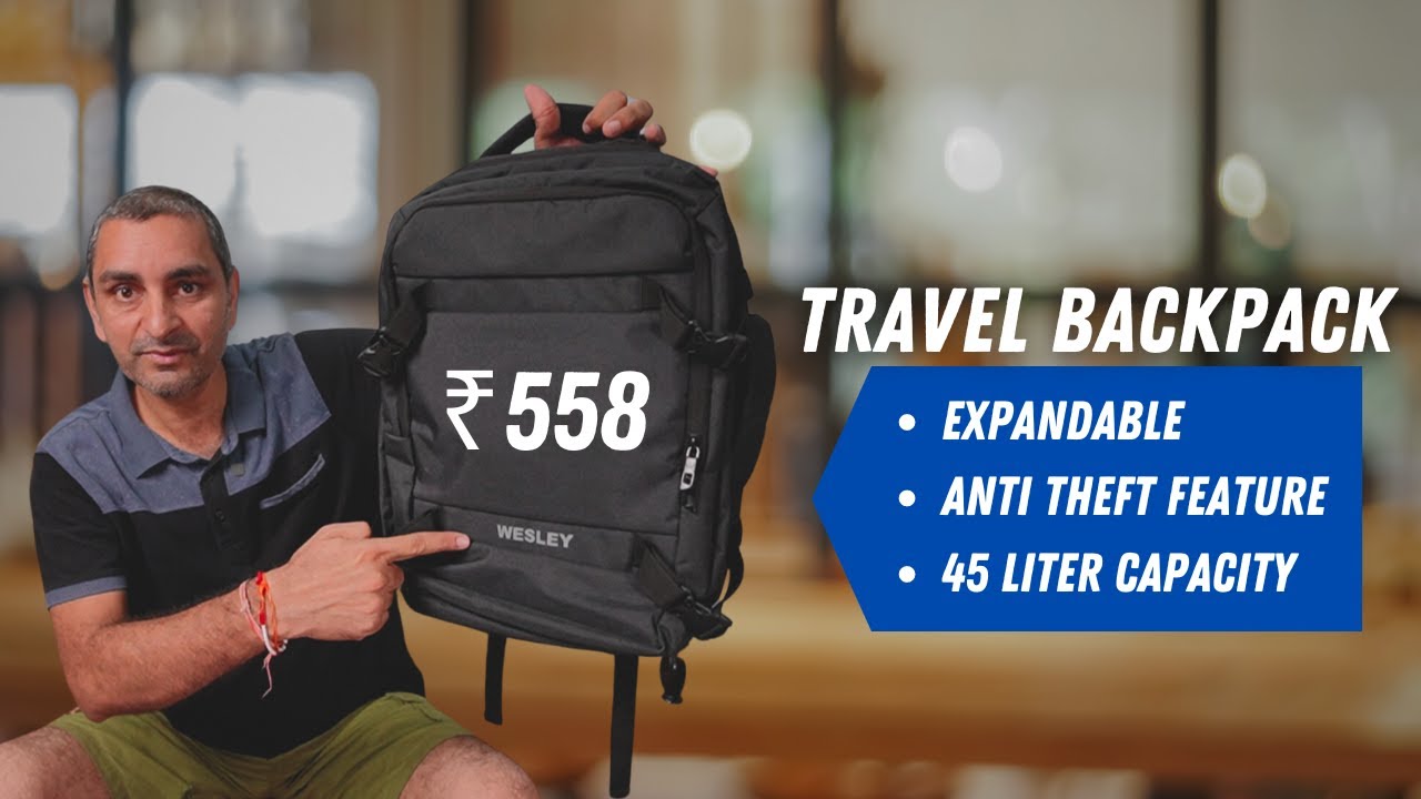 Wesley Luxur 45 Ltrs Overnighter Expandable Travel Laptop Backpack