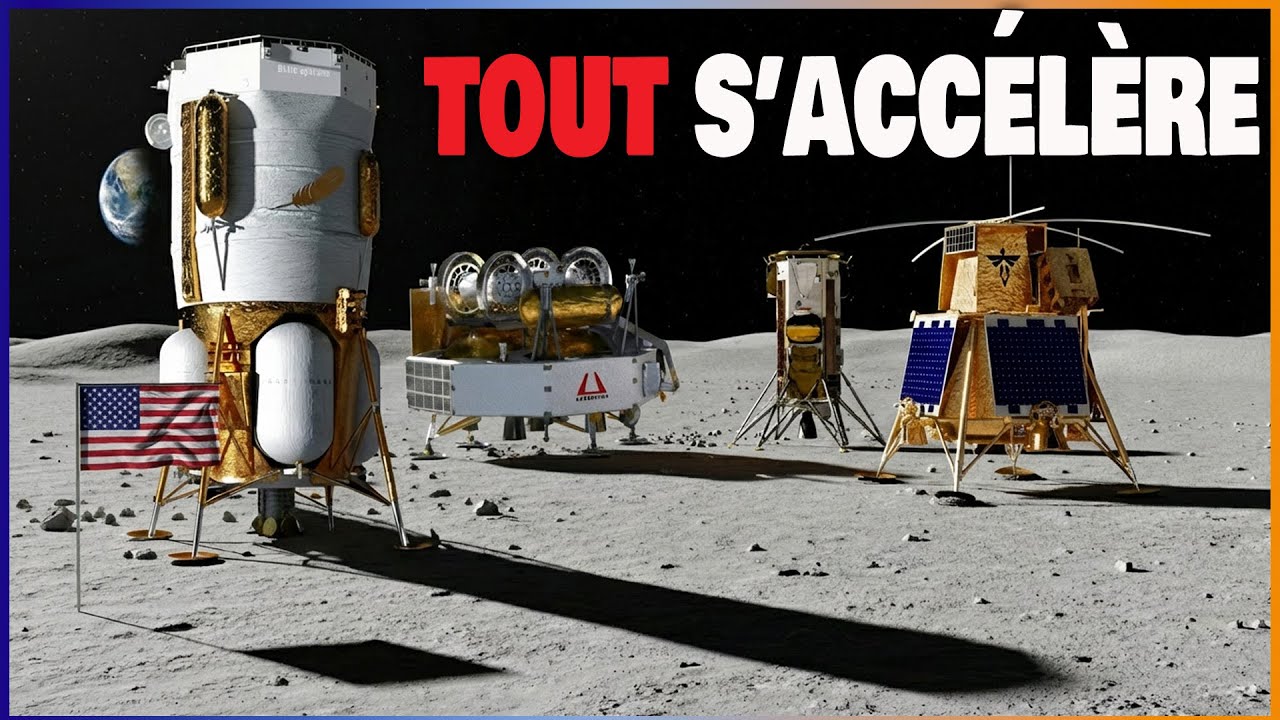 Quatre Missions d’Alunissage de la NASA prévues en 2026 révélées — SpaceX Prêt au Lancement.
