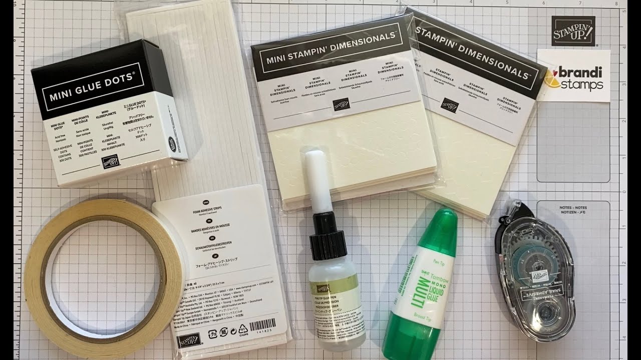 ALL ABOUT ADHESIVES Stampin' Up! card making adhesive tour. Everything you need to know!