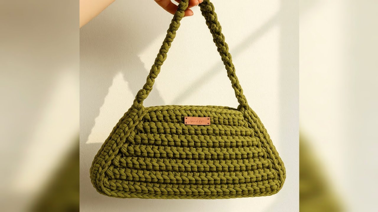 Bolsa Baguete de Crochê com Fio de Malha | ÓTIMA OPÇÃO PARA VENDER E PRESENTEAR | Fácil e Econômica!