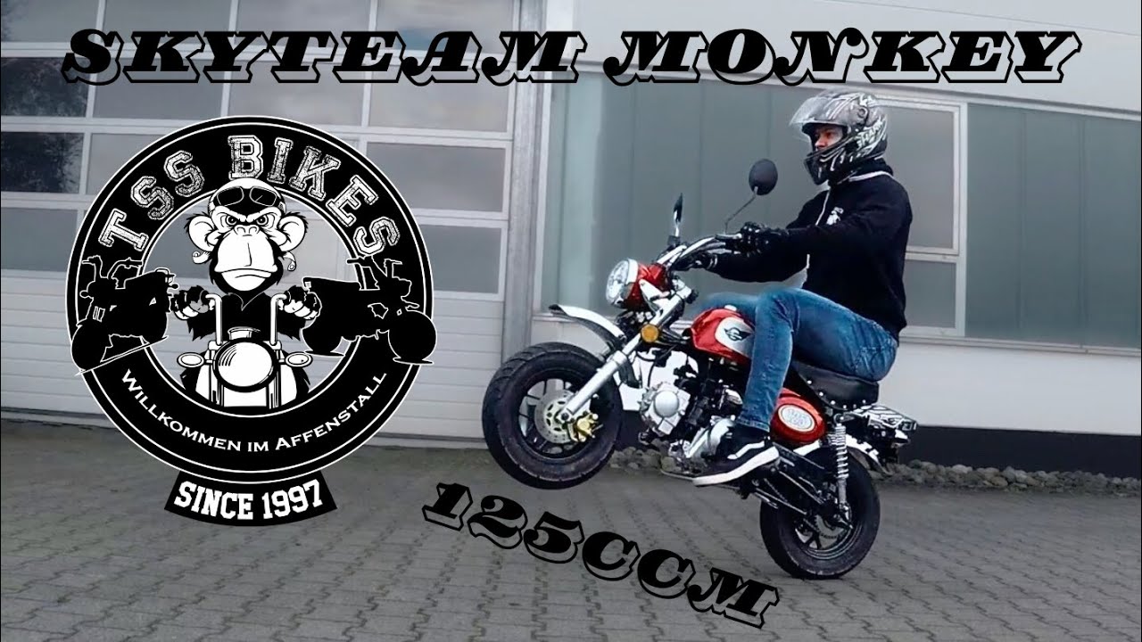NEW Skyteam Skymini 125ccm 🔊 FlyBye Sound 🔊 WHEELIE 🚀ACTION 💥wie Honda Monkey 125ccm von TSS BIKES