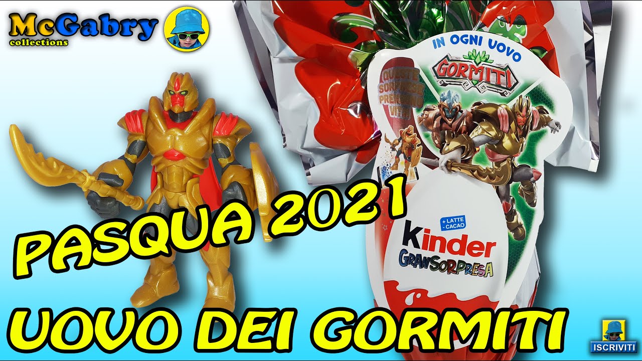 UOVA DI PASQUA KINDER GRANSORPRESA GORMITI-UNBOXING UOVA DI PASQUA 2021