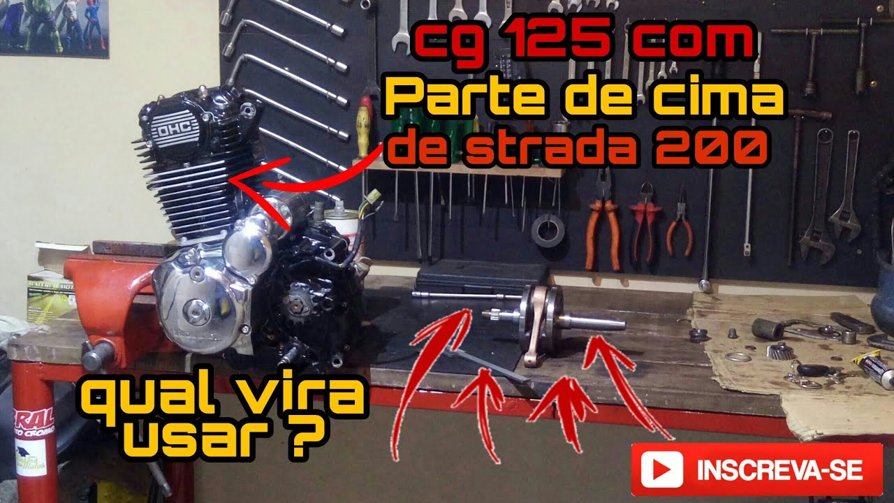Cg titan 125 com parte de cima de strada qual virabrequim usar ?