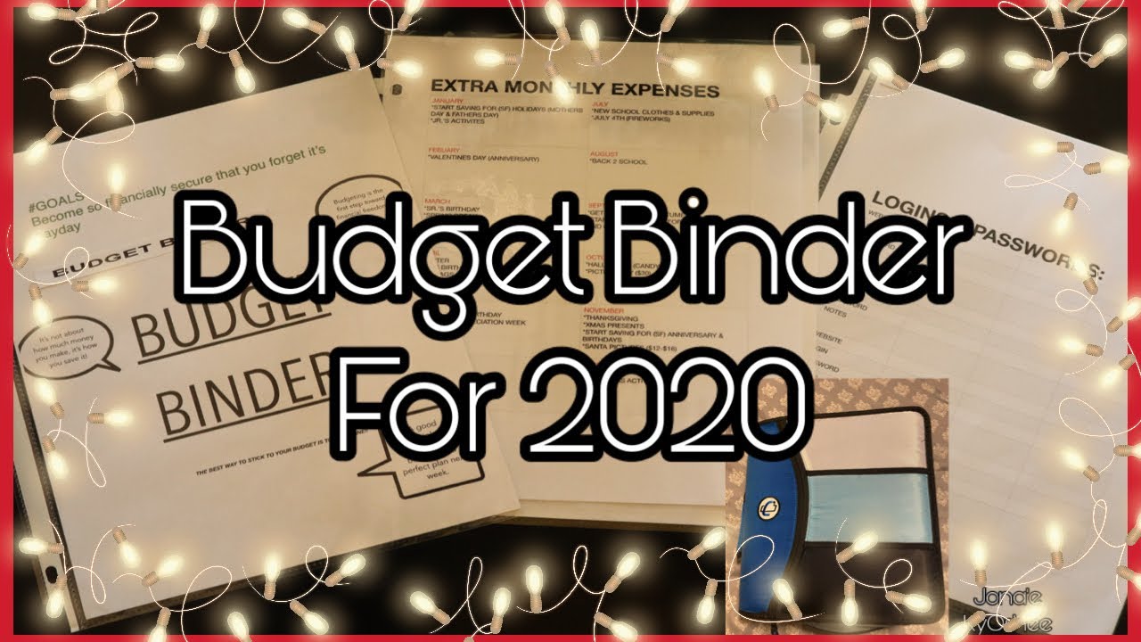 Budget Binder For 2020|Jonae KyOshee