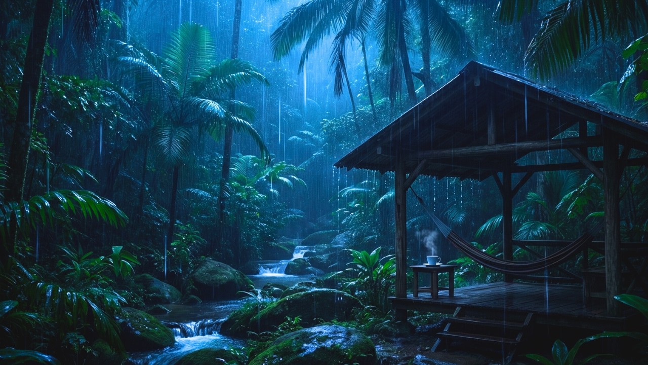 Rain on Roof Sounds for Insomnia | Cozy Night Rain for Deep Restful Sleep