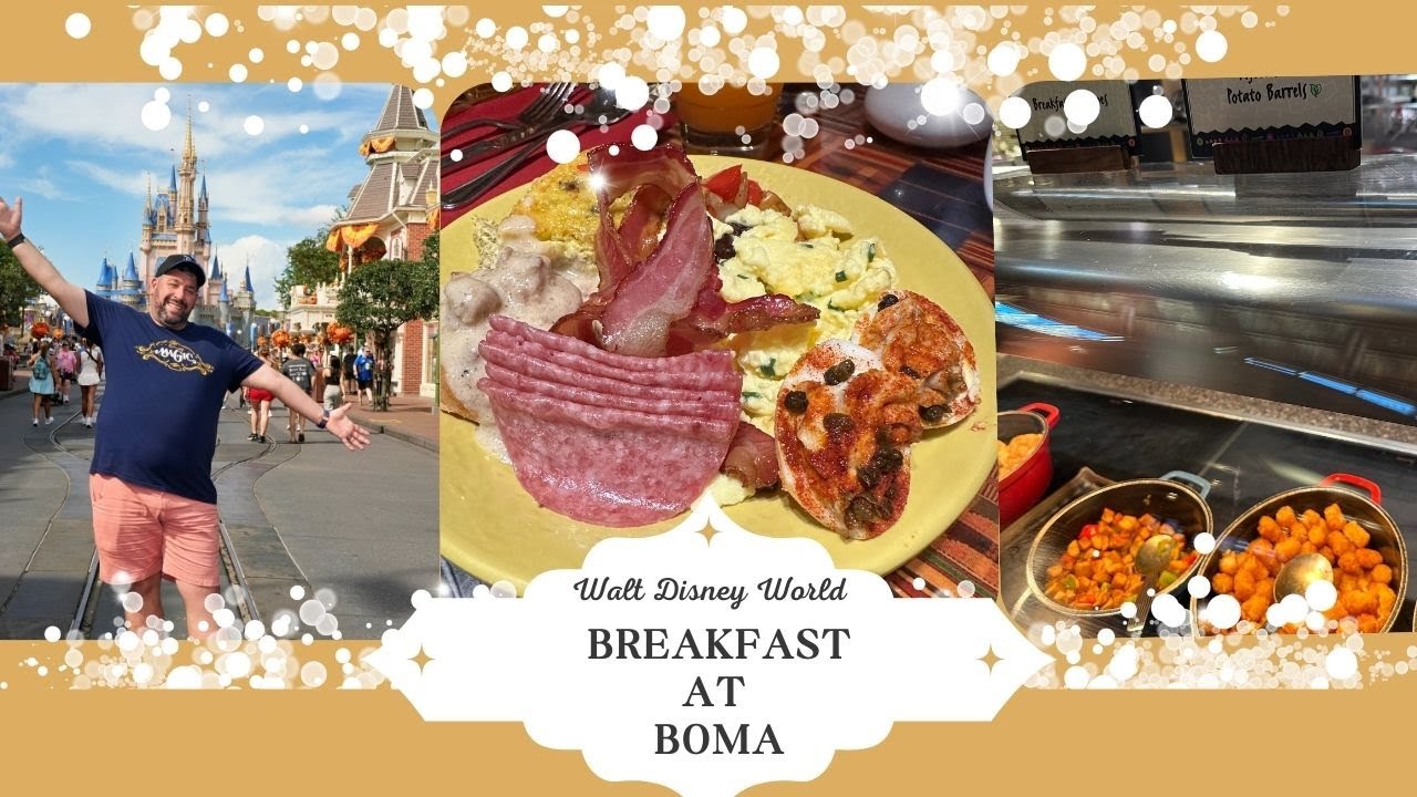 Breakfast at Disney's Animal Kingdom- BOMA (FULL VIDEO)