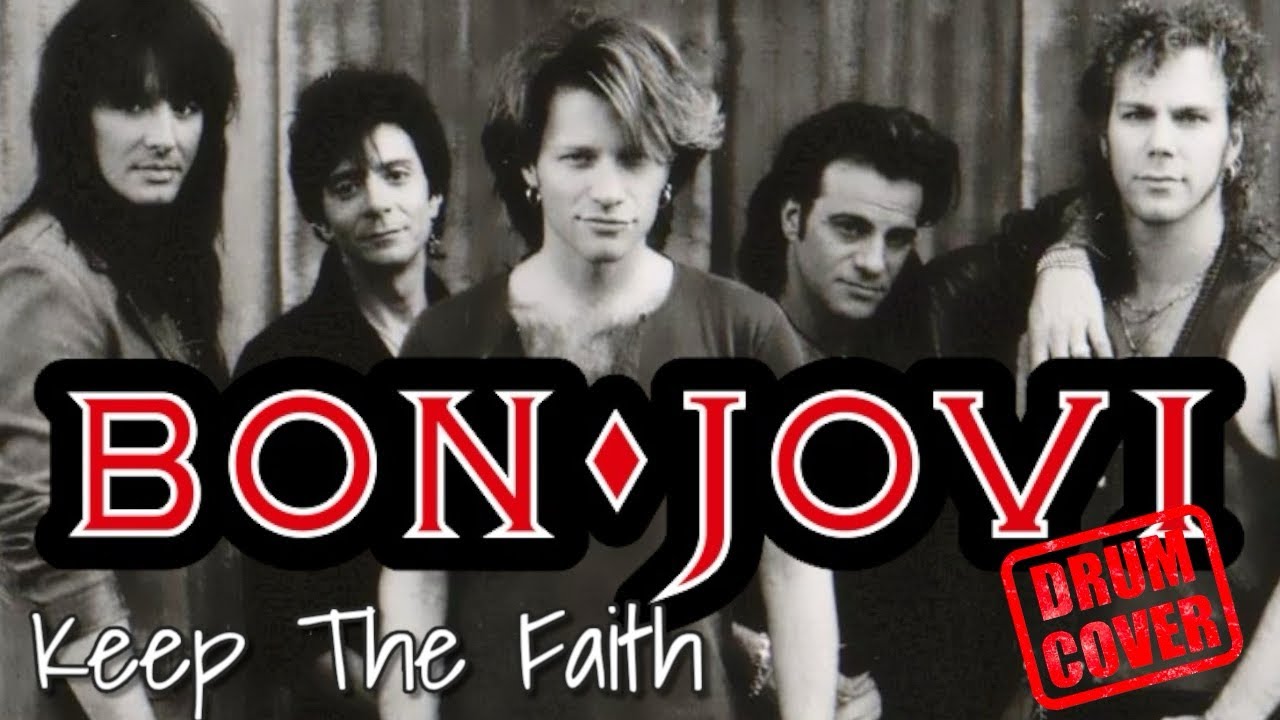 BON JOVI - Keep The Faith _ Drum Cover, Drum Score