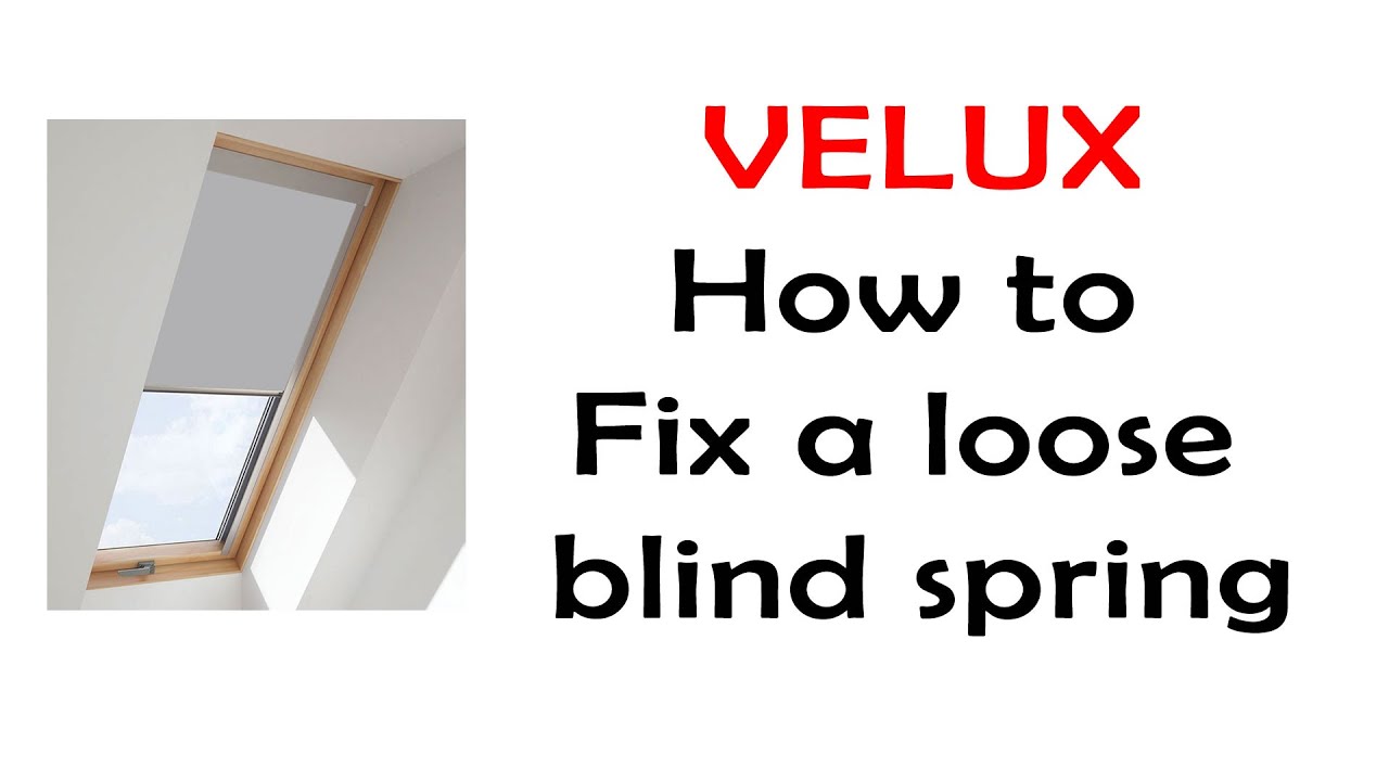 Как починить ослабленную пружину жалюзи Velux.