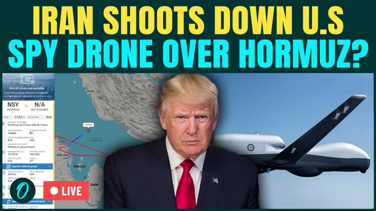 U.S Naval Spy Drone SHOT DOWN By Iran LIVE: U.S MQ-4C Triton Squawks 7700, FALLS DOWN Rapidly