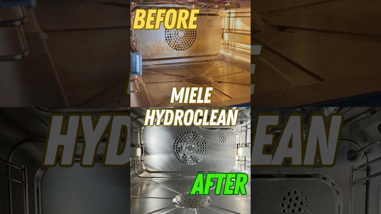Miele Hydroclean DEMO -  step by step guide to clean steam oven with tips #miele #kitchen #oven