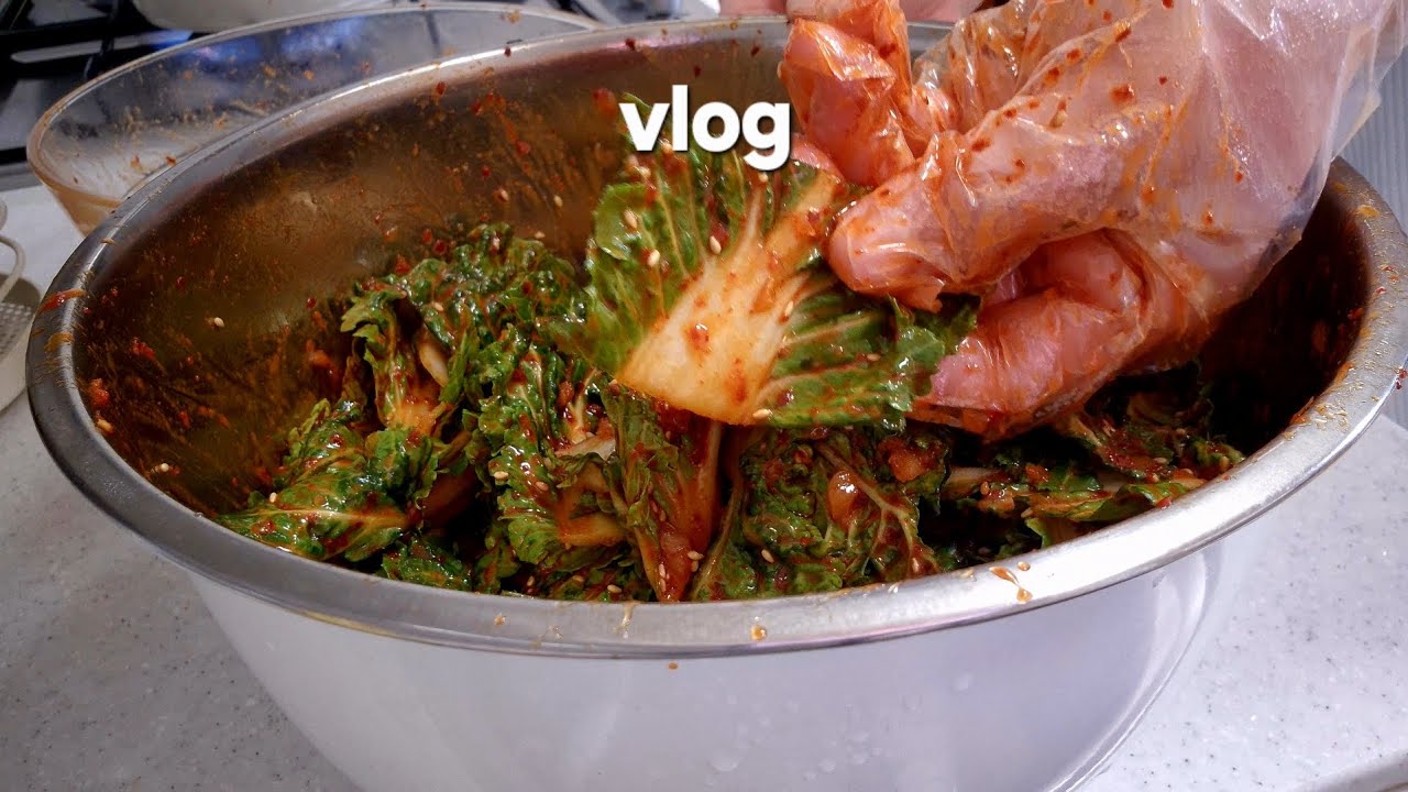 봄동에 미친5일 (엽떡 감자탕 봄동 샌드위치 #요리브이로그 #vlog)