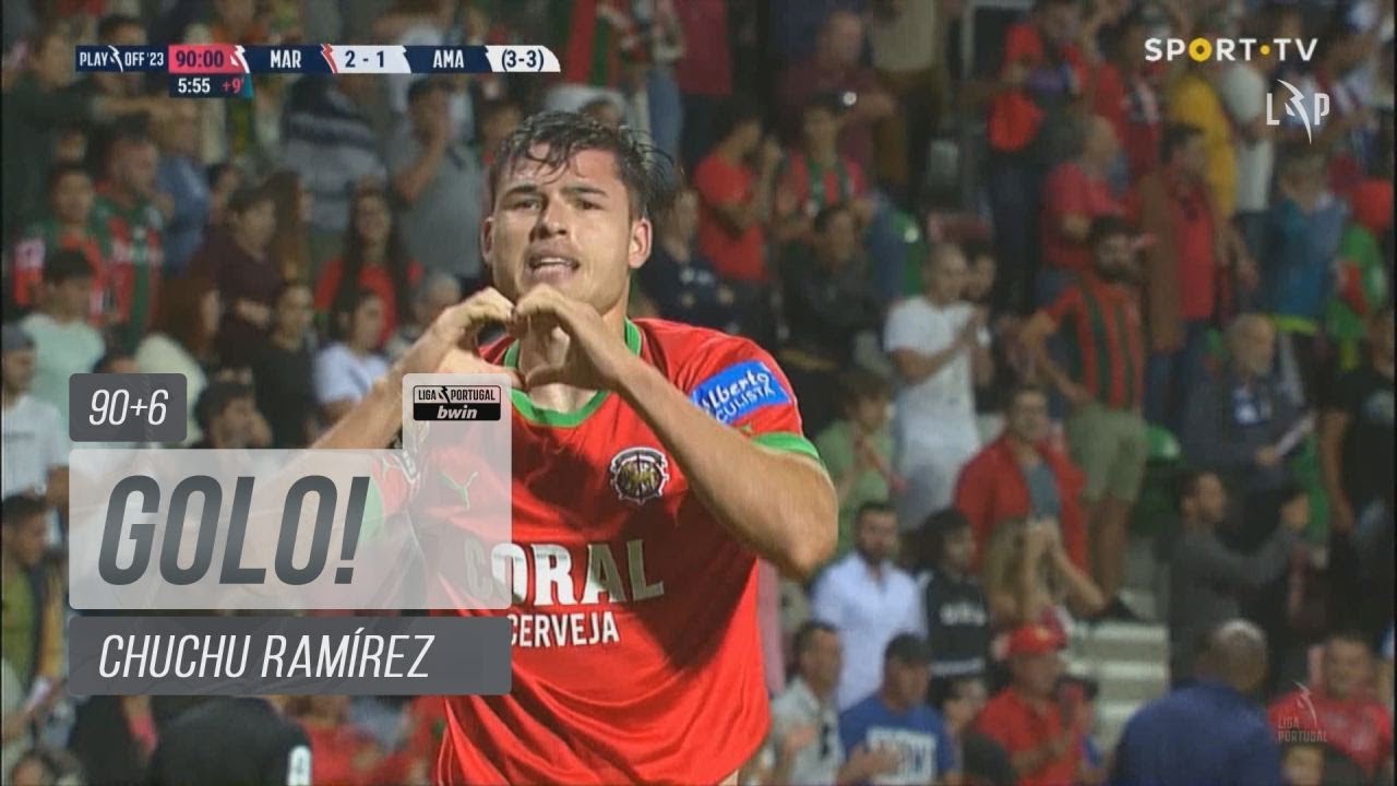 Goal | Golo Chuchu Ram&iacute;rez: Mar&iacute;timo (2)-1 Est. Amadora (Playoff 22/23)