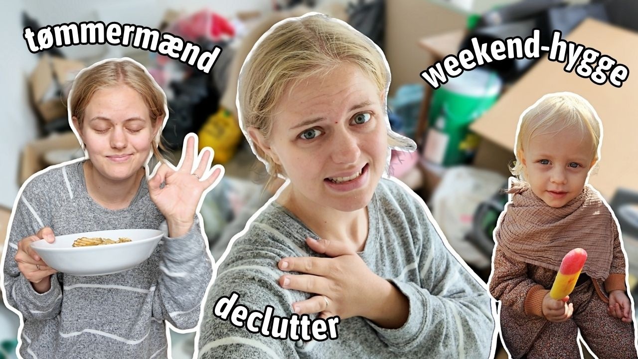 mere declutter af hus, ramt af tømmermænd, en tur i zoo og familie weekend hygge