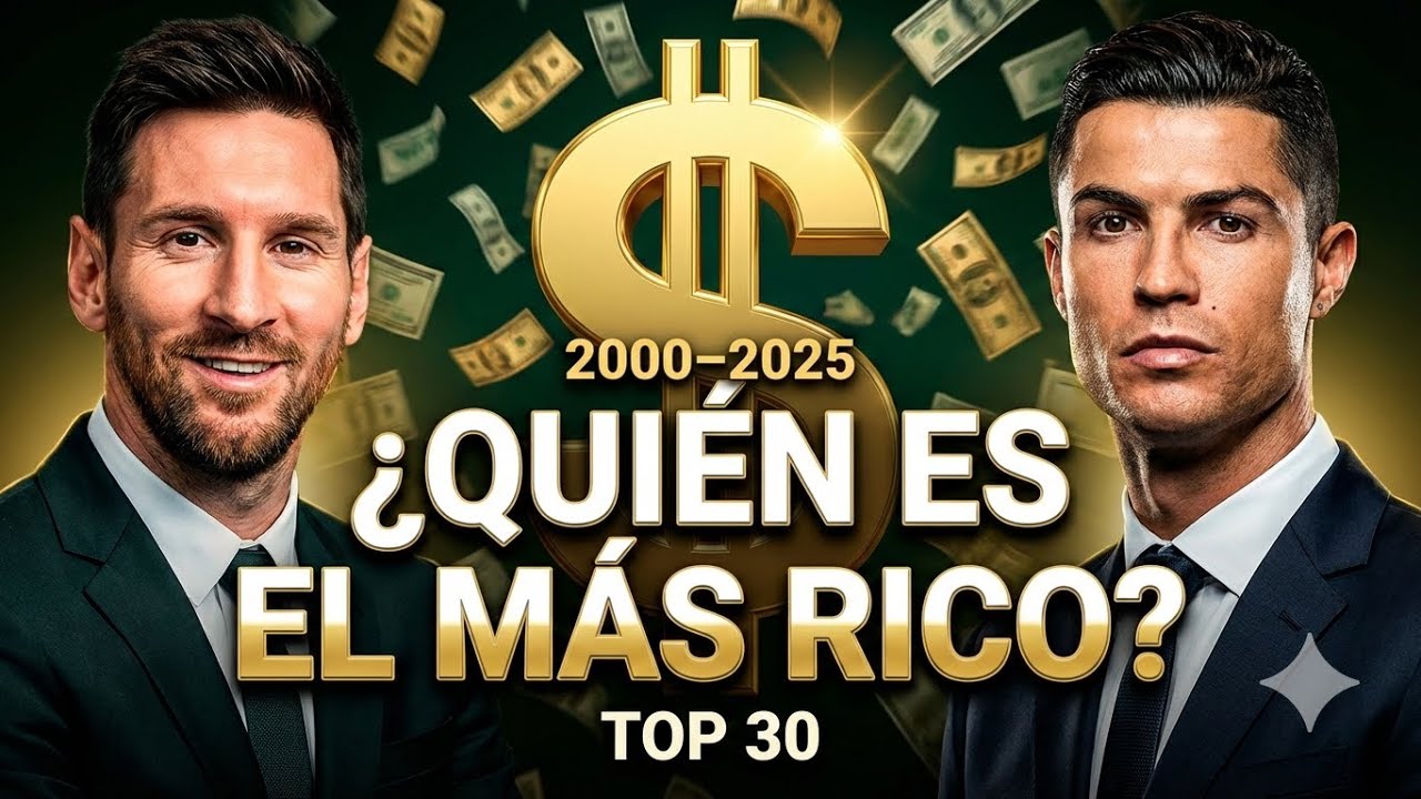 ¿Quién ganó MÁS DINERO? 💰 Los 30 futbolistas más ricos (2000-2025)