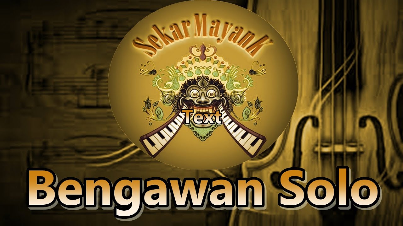 BENGAWAN SOLO Keroncong (KARAOKE)