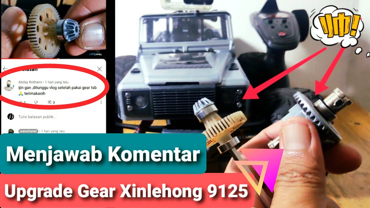 MENJAWAB KOMENTAR | Hasil Upgrade Gear Xinlehong 9125