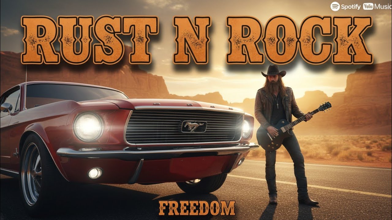 RUST N ROCK PLAYLIST – Long Road Cinematic Rock | Ride Harder, Drive Farther #RoadTripMusic