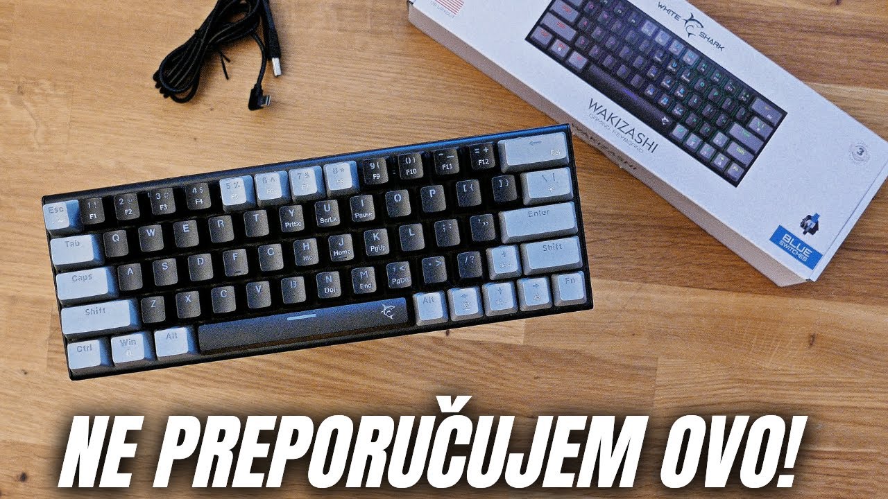 Da li je ovo NAJLOŠIJI White Shark proizvod? White Shark Wakizashi tastatura na testu!