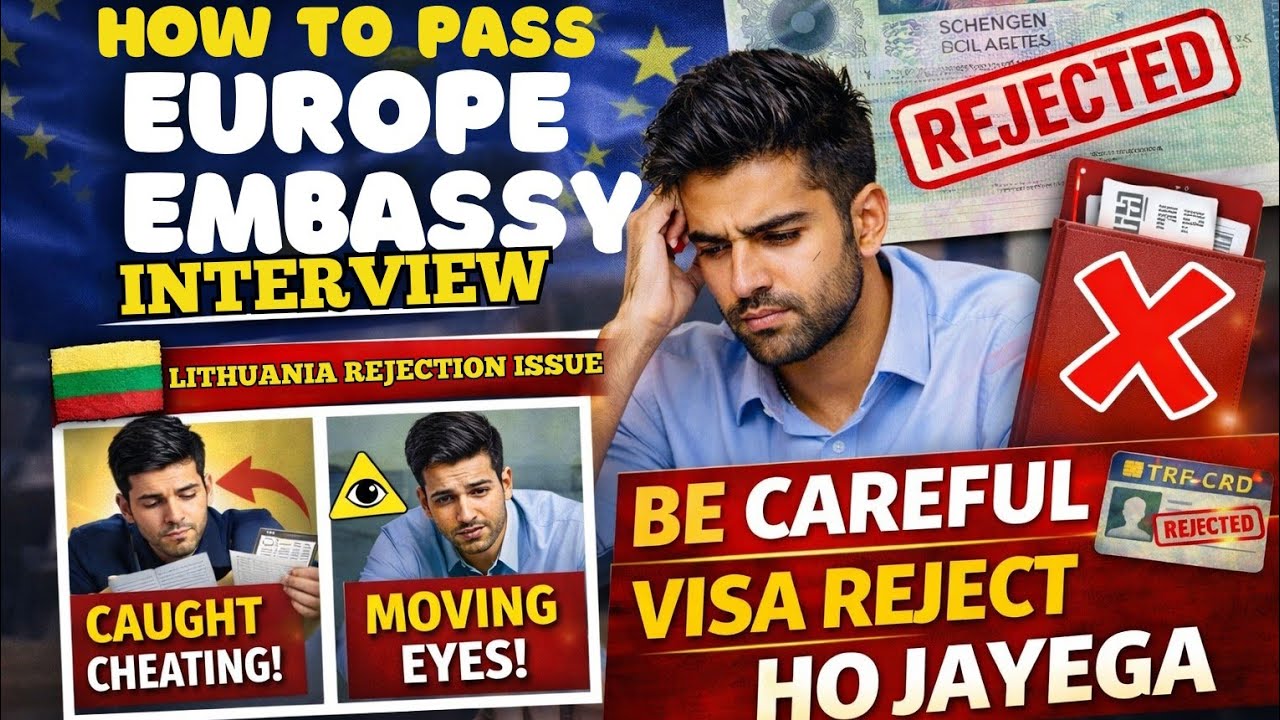 1 Mistake That Gets Your Europe Visa Rejected | Embassy Interview Secrets
