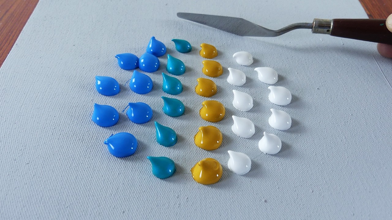 Paysage du matin | Peinture acrylique relaxante | Père ART 214