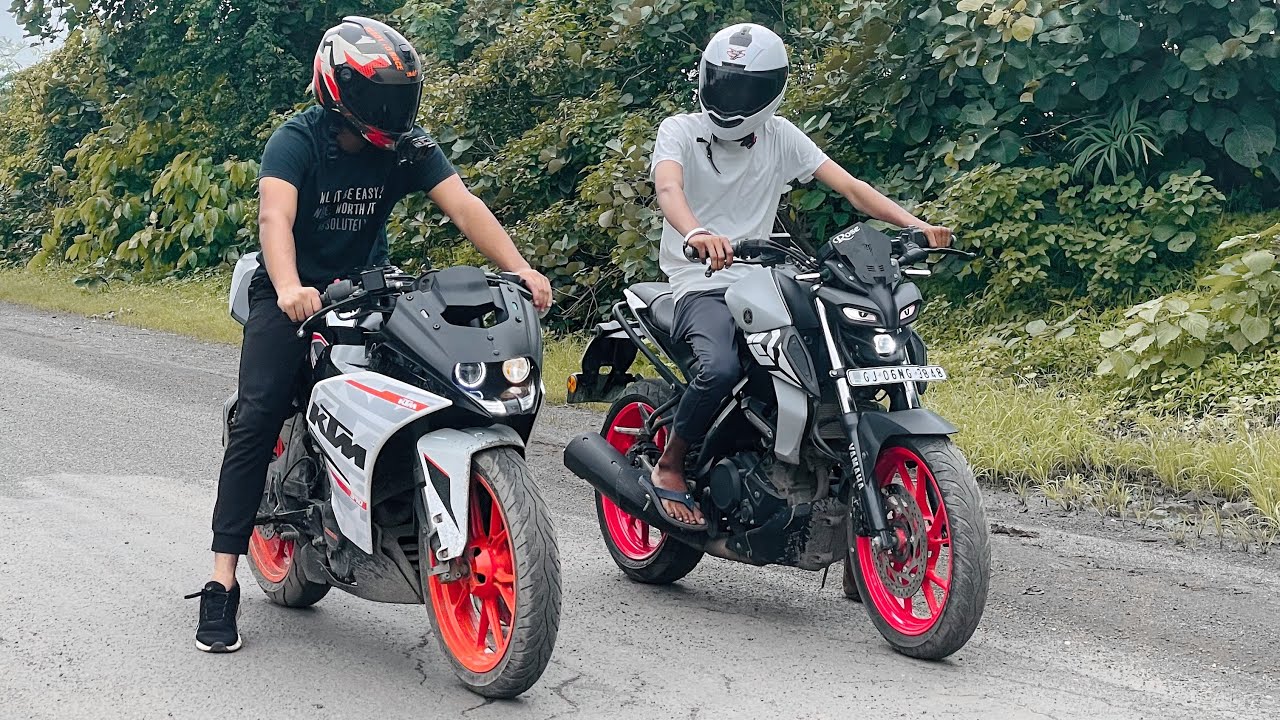 Yamaha Mt15 Vs KTM Rc 125 | Drag Race | 155cc Vs 125cc |