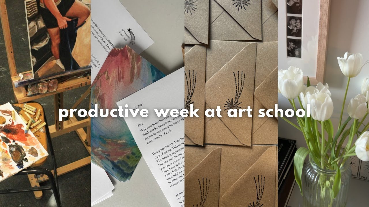 productive days at art school | painting, print club, media favourites