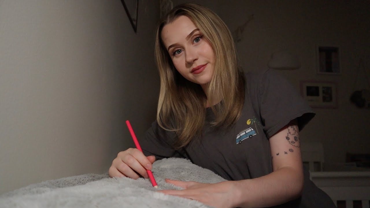 ASMR Drawing On Your Body (Relaxing, Soft Spoken)