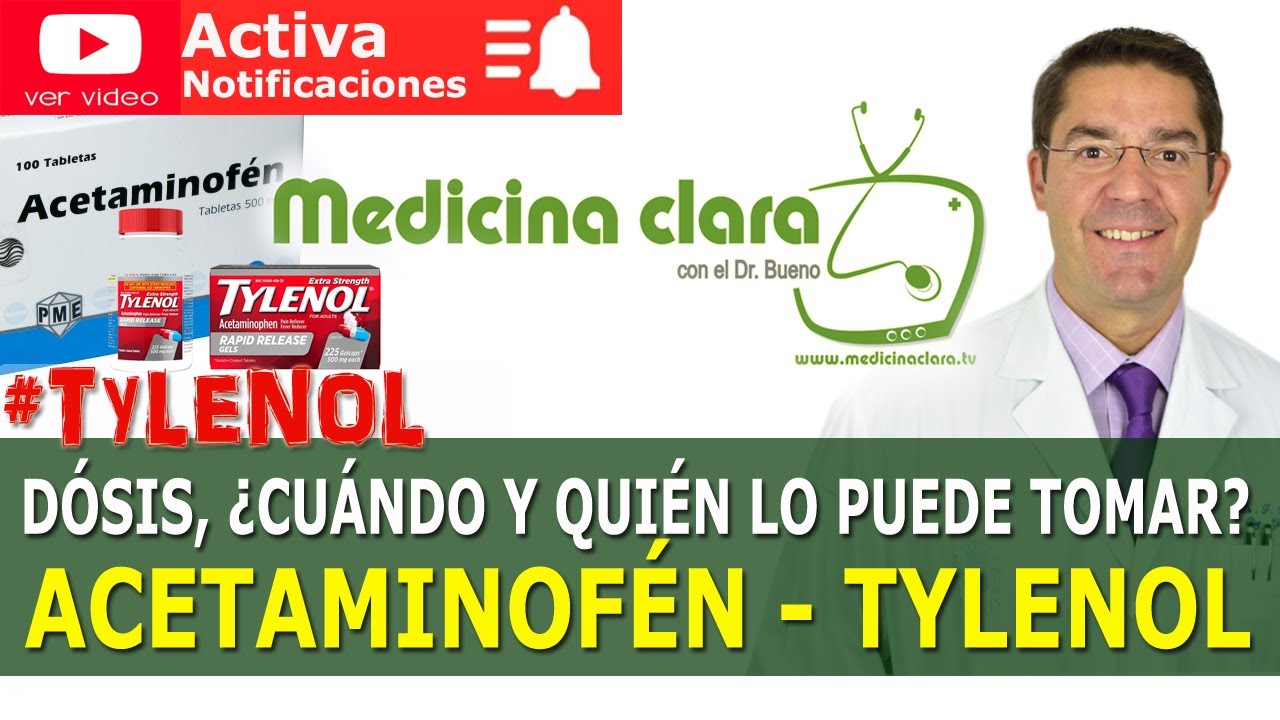 ACETAMINOFEN, ANALGESICO + utilizado ESTADOS UNIDOS (USA) Y CANADA. ¿CÓMO USARLO? | Medicina Clara.