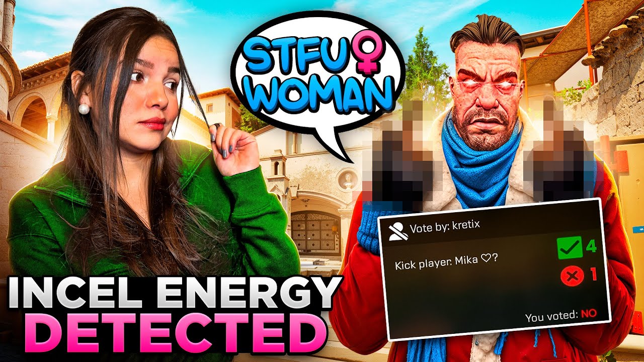 Counter Strike players have a HATE Problem with WOMAN - HE WAS SO MEAN !