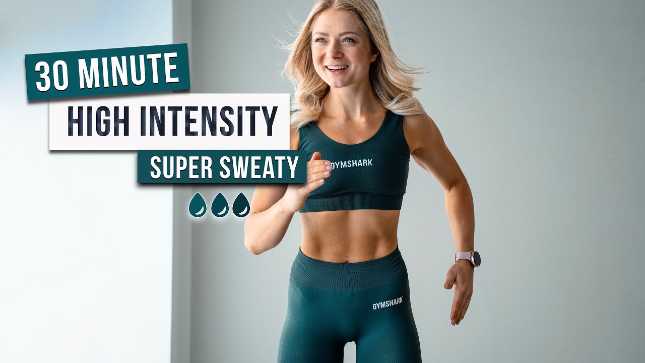 Day 26 - 30 MIN INTENSE NO BACKING DOWN HIIT Workout - Full Body, No Equipment, No Repeat