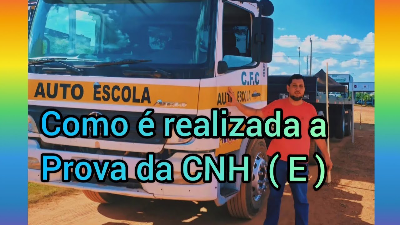 Regras para realiza&ccedil;&atilde;o da prova da CNH E
