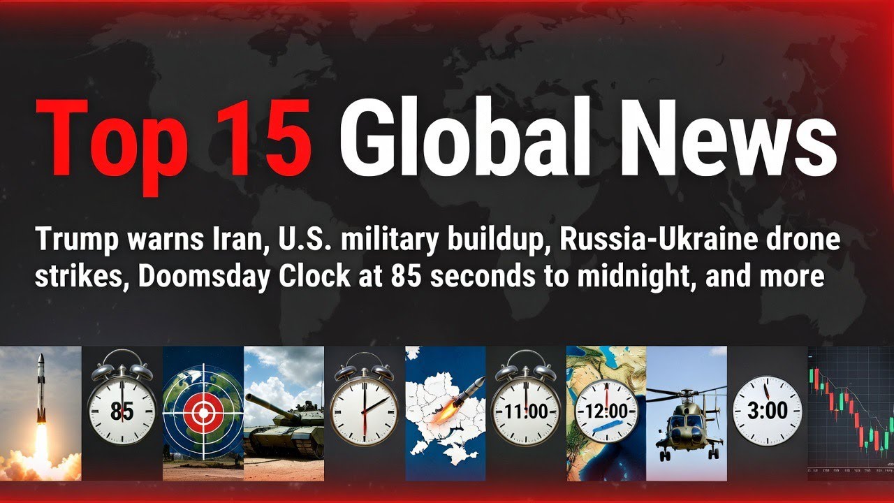 Top 15 Global News Stories Today Jan 29th  2026