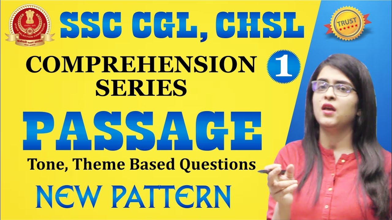 PASSAGE🔥 एक दम New Pattern Tone, Theme Based 📈CGL (PRE/MAINS), CHSL, CPO by Manisha Bansal Ma'am
