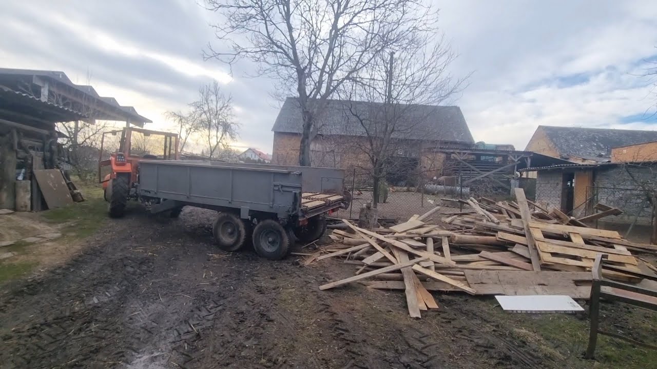 Przygotowanie drewna na resztę zimy
