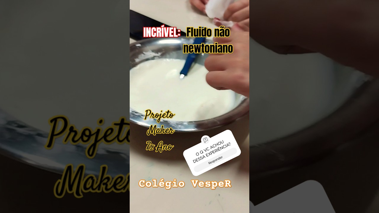 Experimento: Fluido não newtoniano 