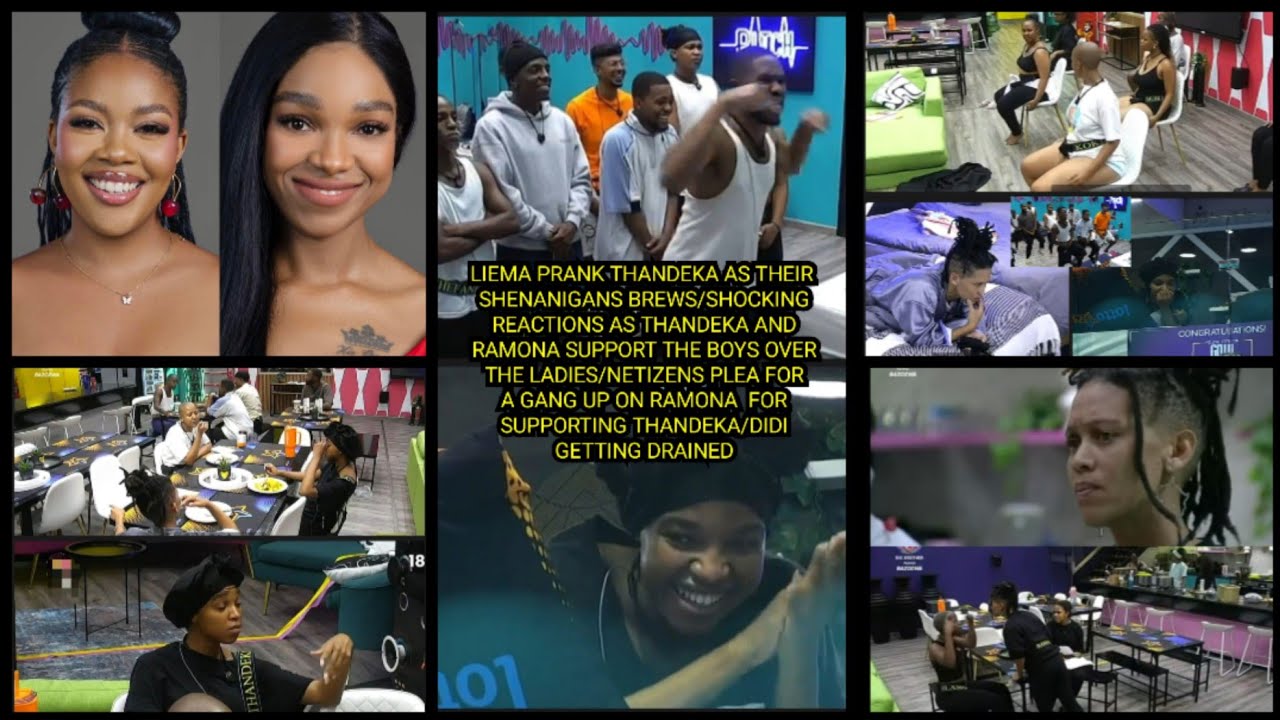 LIEMA PRANK THANDEKA/SHOCKING REACTIONS AS THANDEKA AND RAMONA SUPPORT THE BOYS OVER THE LADIES