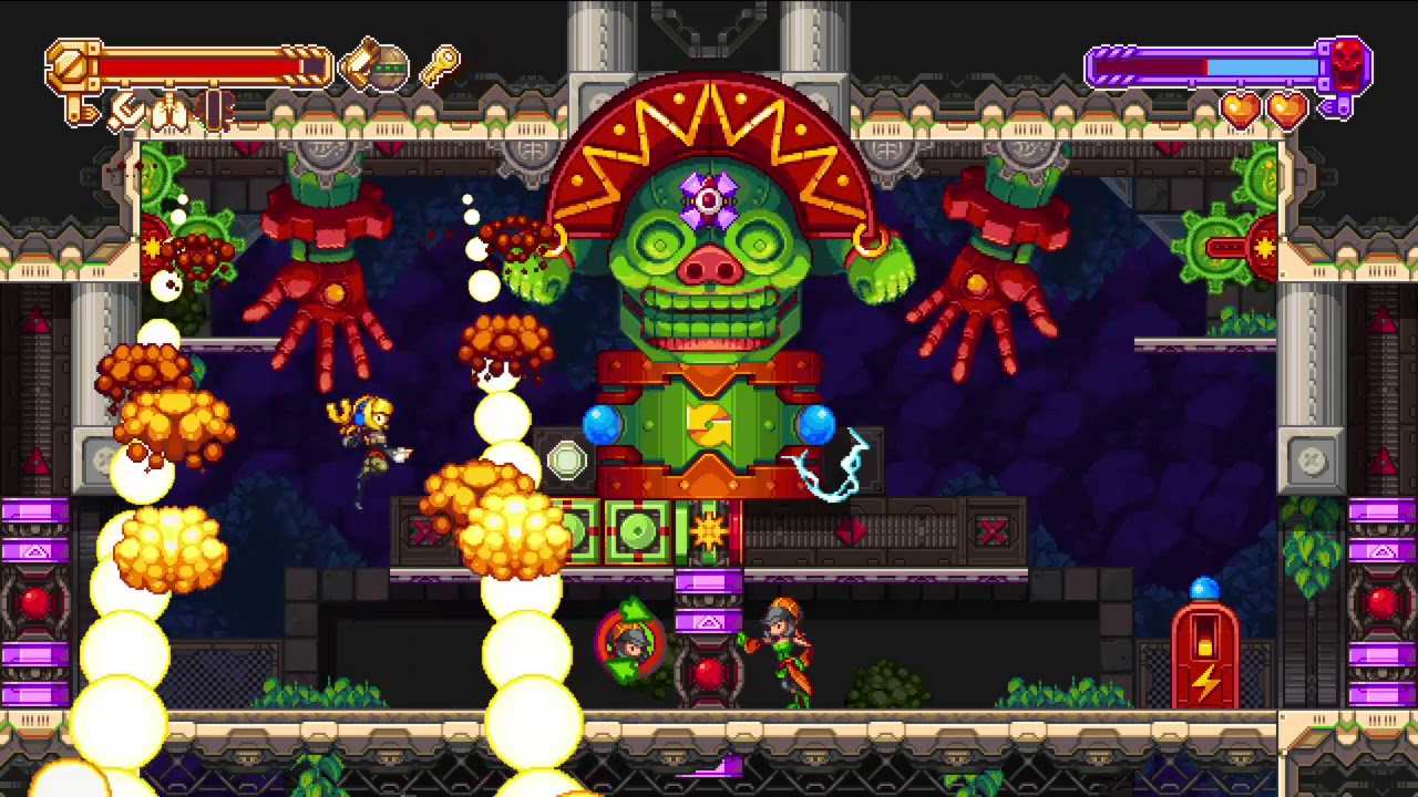 Iconoclasts first boss fight...