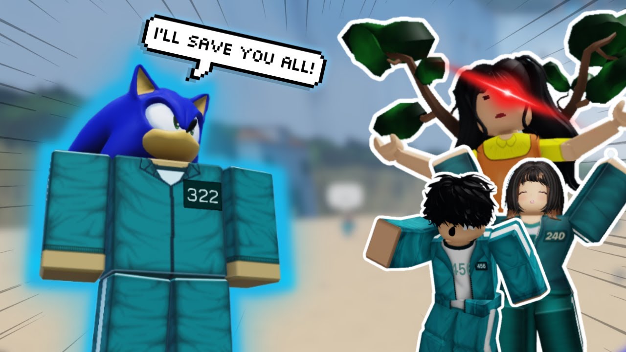 СОНИК играет в ИГРУ &laquo;СКВИД&raquo; в ROBLOX