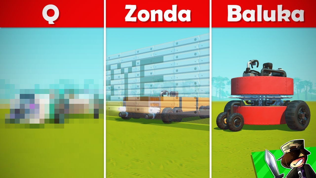 Q vs ZONDA vs BALUKA! 🔥👊 - Scrap Mechanic SZUM&Oacute;! #2