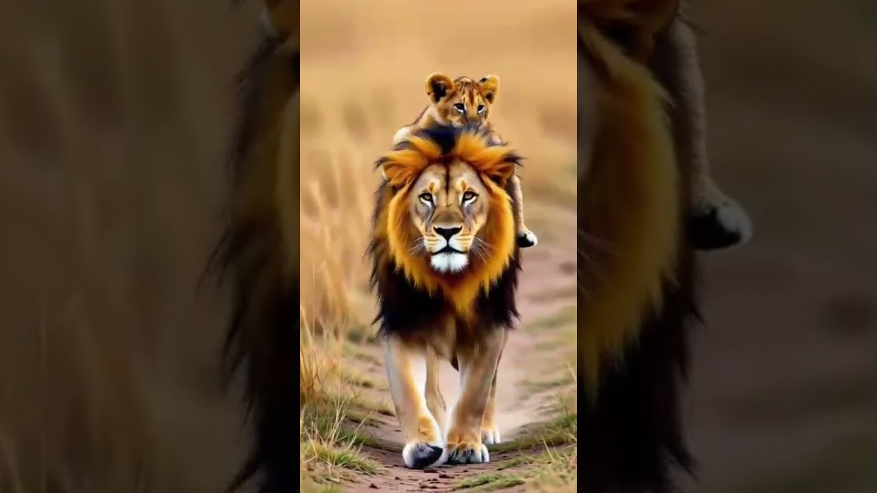 King and prince of the jungle #shorts #shortsfeed #trending #animals #lion #movie