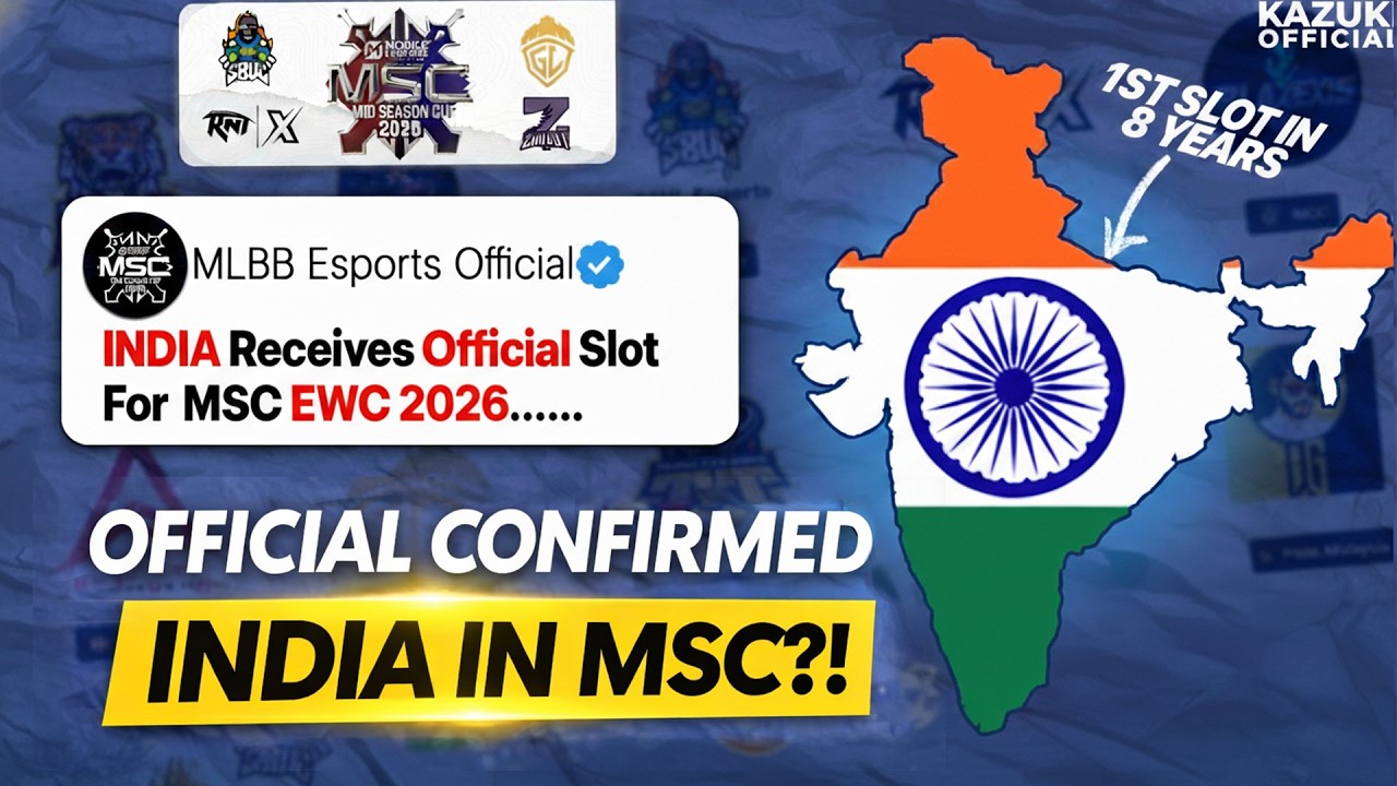 BREAKING NEWS: India Gets MSC EWC 2026 Slot! What's Next 🔥