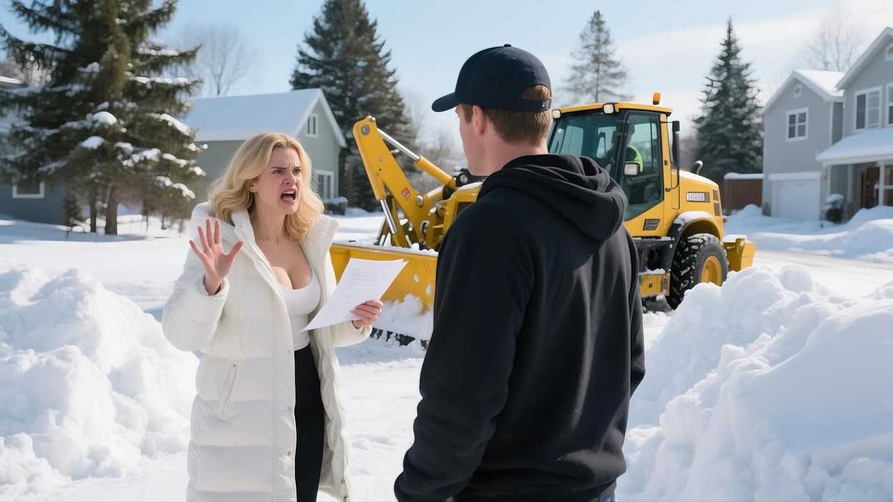 HOA Fined Me For Uneven Snow Removal, So I Stopped Plowing The Road To Their Gated Community