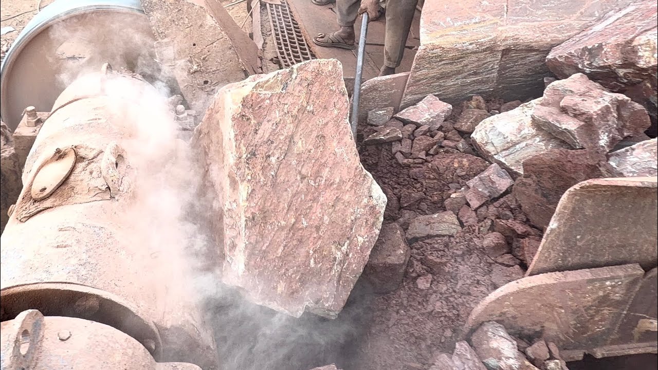 This Rock Completely Jammed the Crusher – Impossible Stone Crushing Challenge