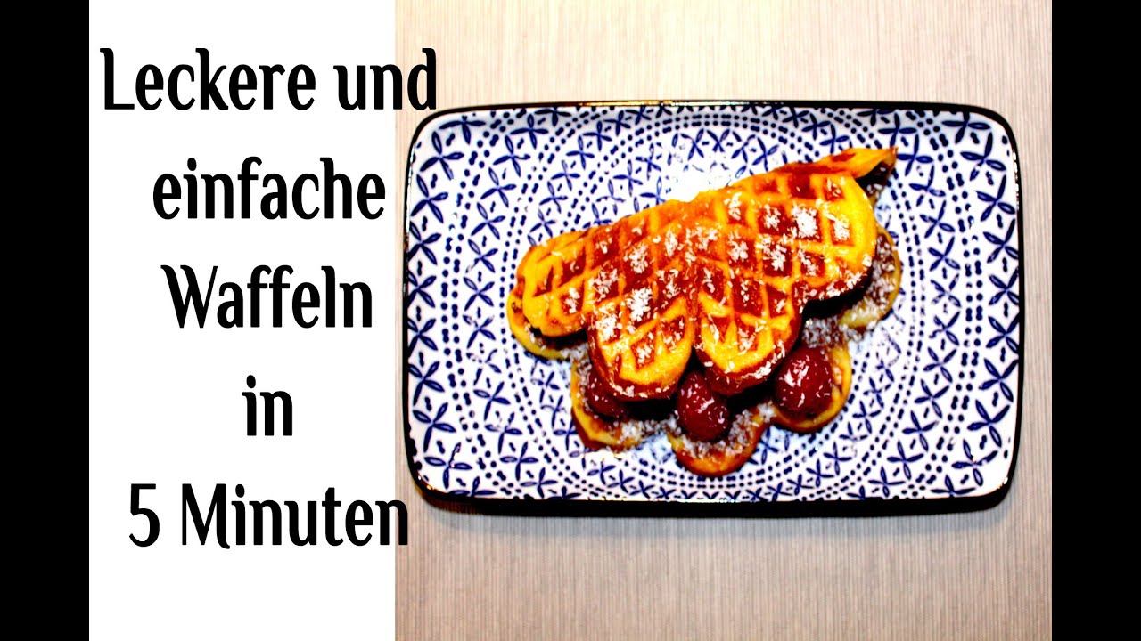 Leckere und einfache Waffeln in 5 Minuten !