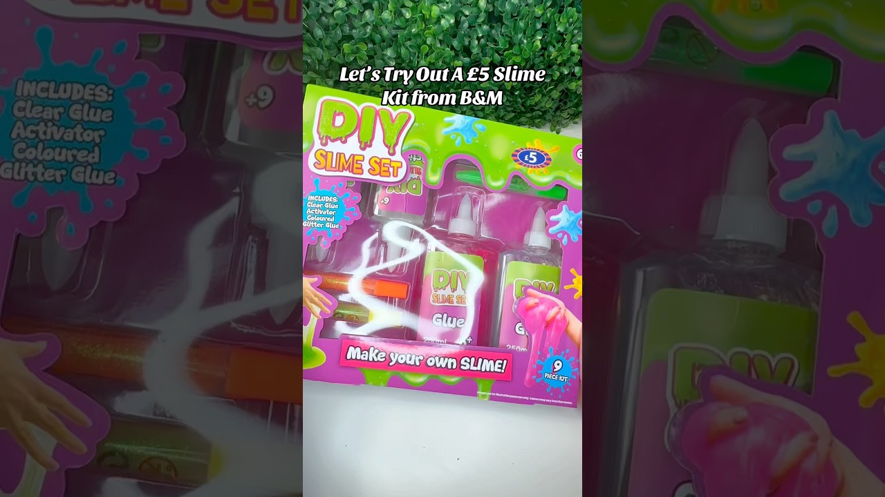 &pound;5 B&M Slime Kit Fail - The Glue In This Is Horrible But The Activator Is Amazing! - Emmabeeslimes