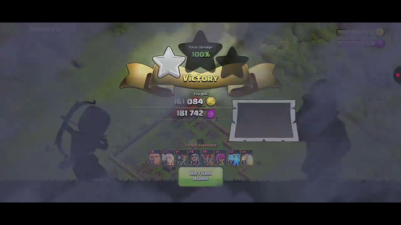 Playing clash of clans 