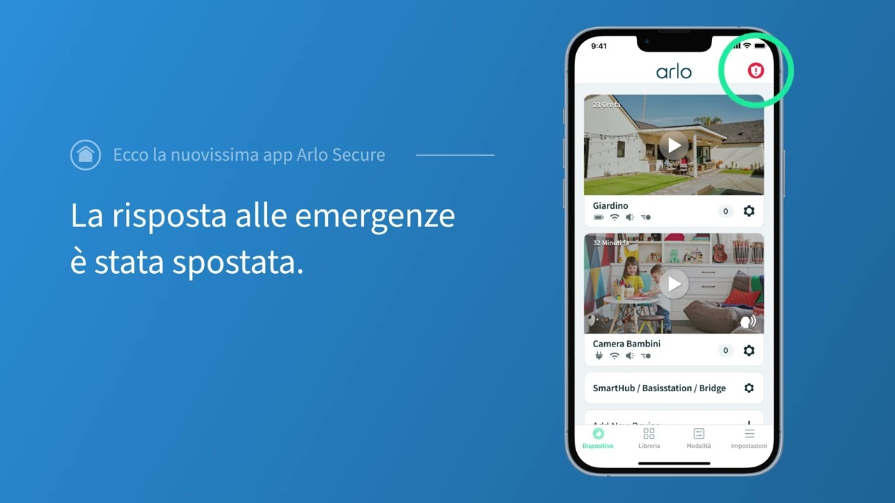 App Arlo Secure - Novit&agrave; | Sicurezza domestica intelligente